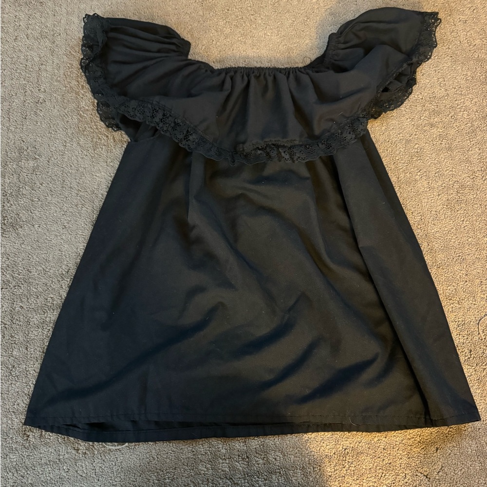 Mexican style black shirt